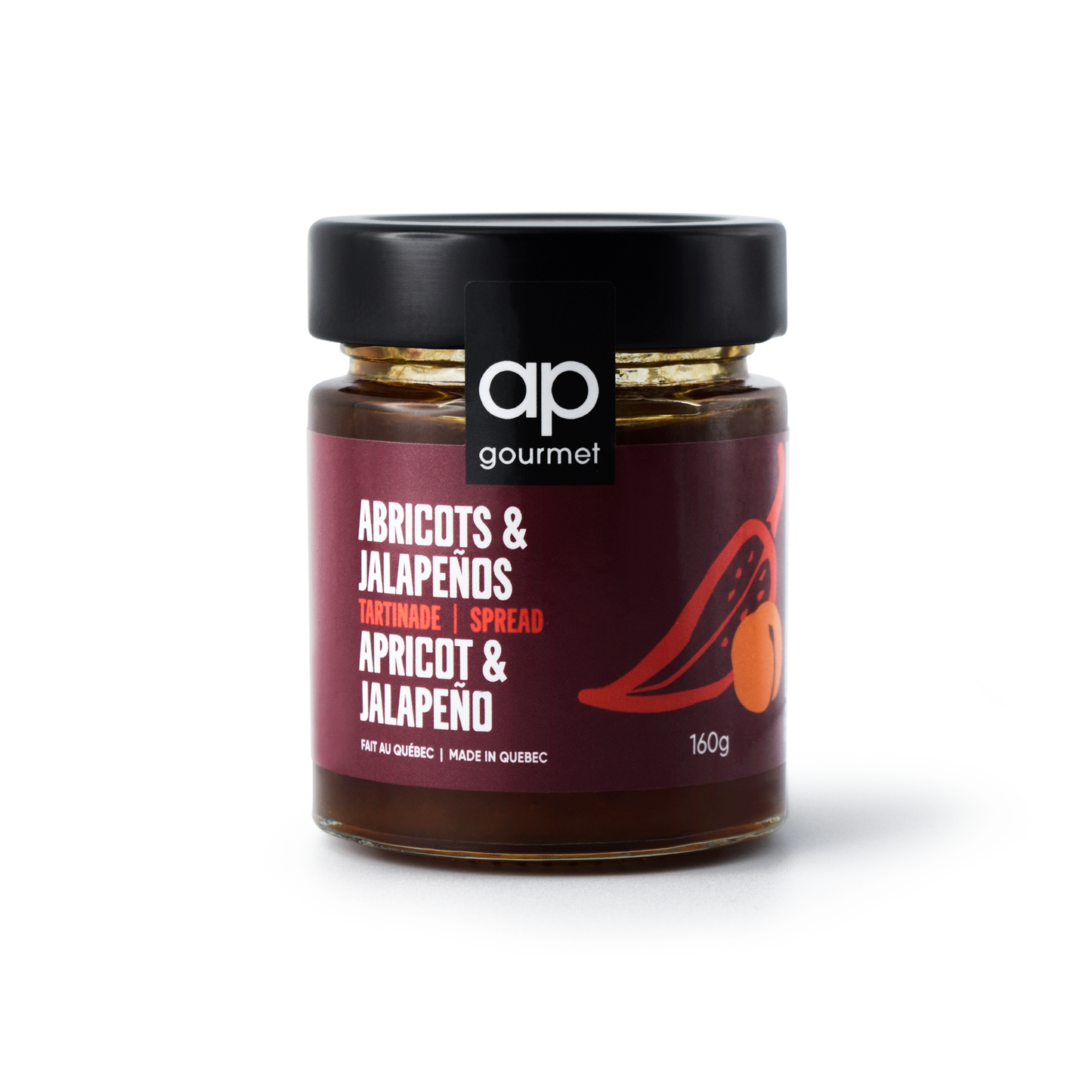 Tartinade aux abricots et jalapenos - 160g
