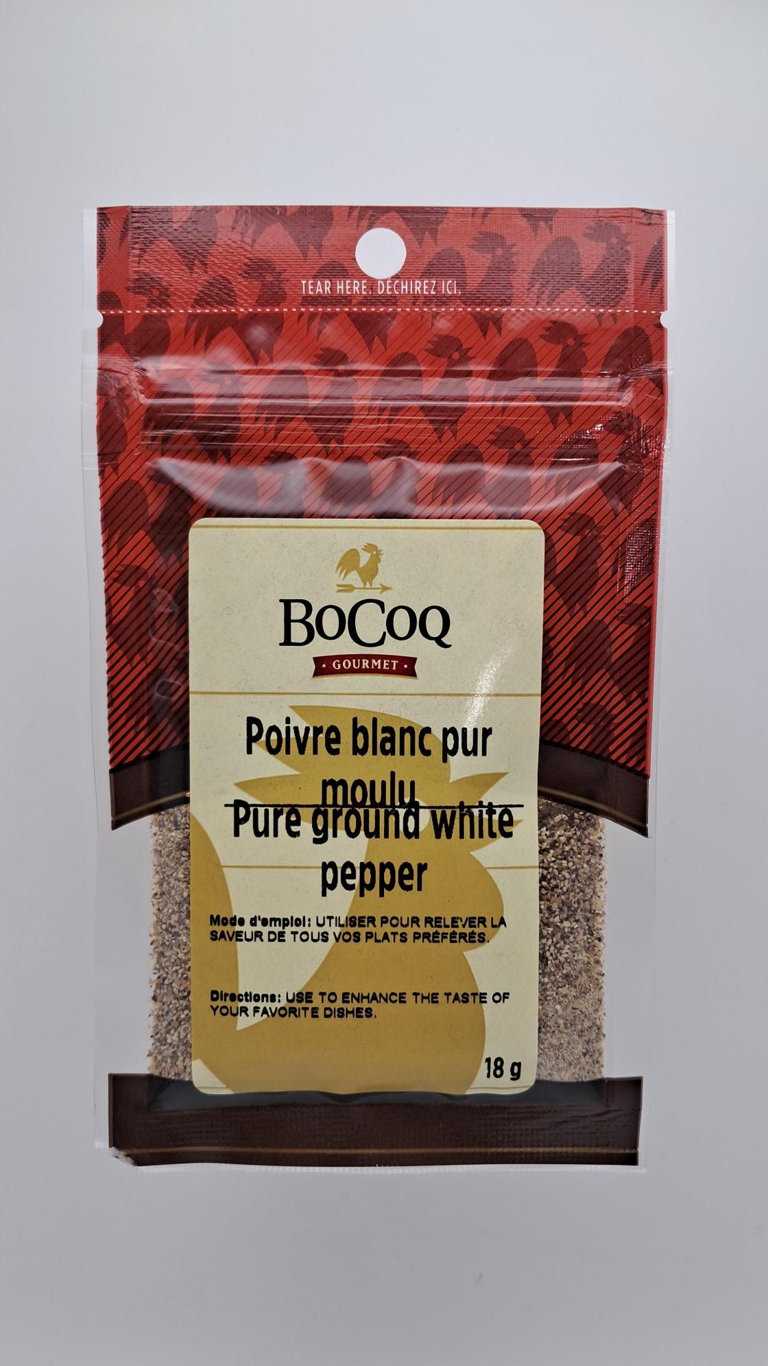 Poivre blanc moulu - 18g