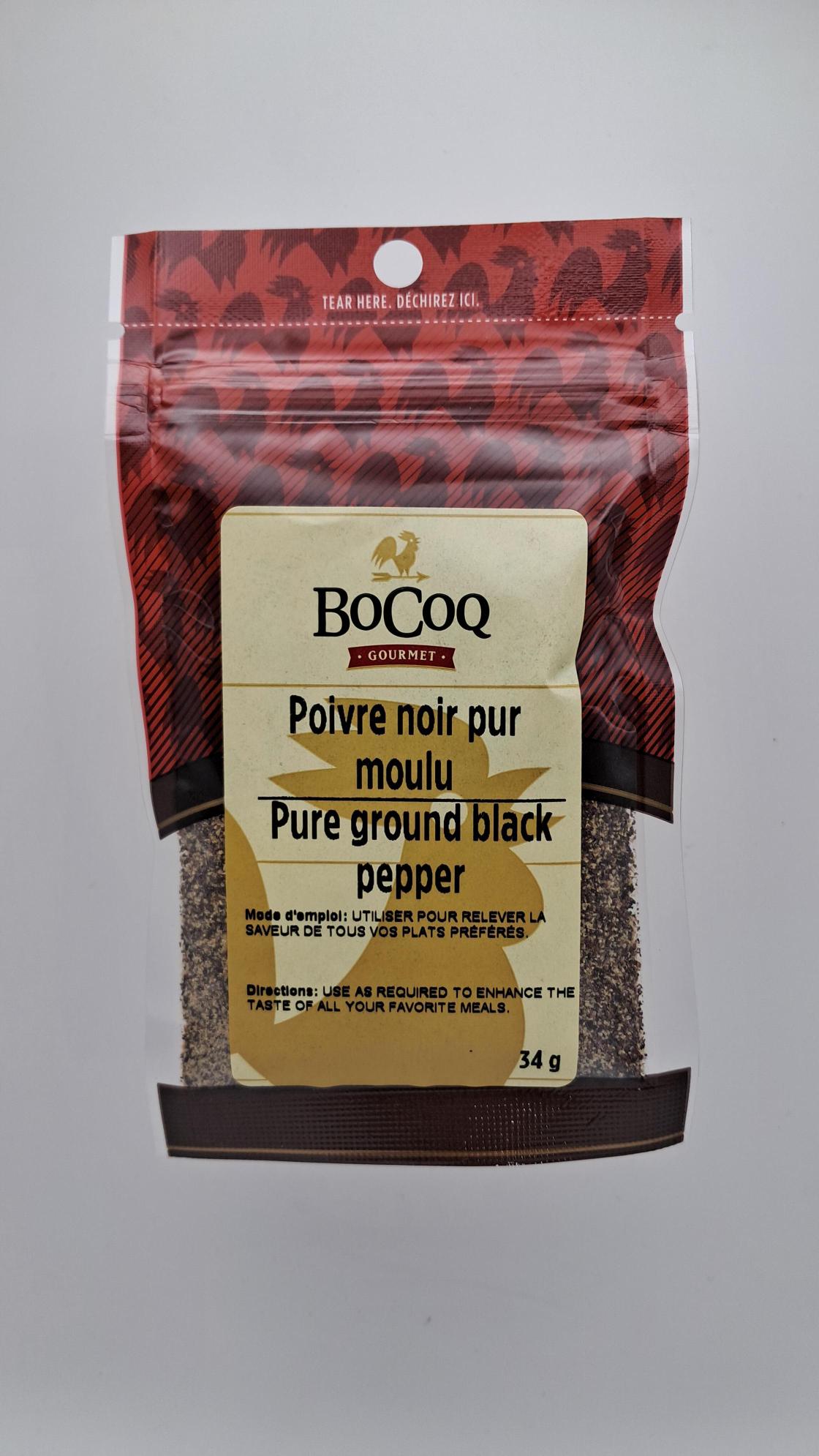 Poivre noir moulu - 34g