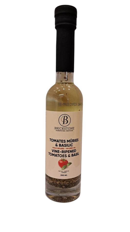 Huiles aux tomates mûries et basilic - 200ml
